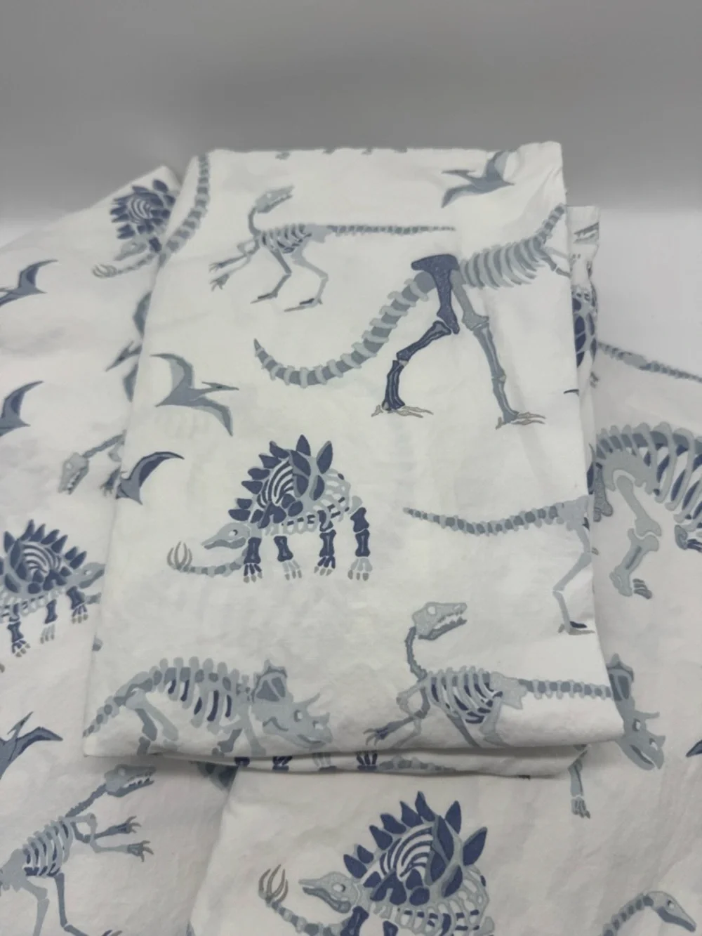 Pottery Barn Kids Dinosaur Bones Glow in the Dark Sheet Set